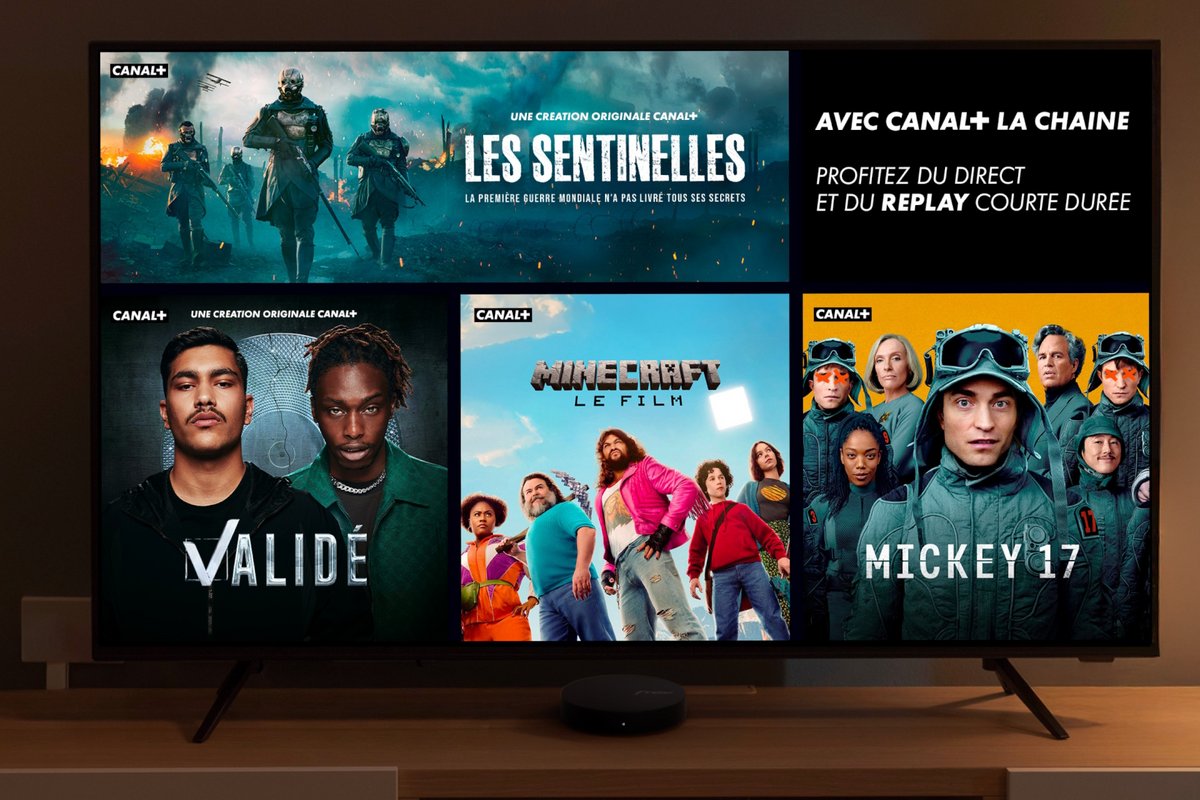 CANAL+ La Chaîne En Live devient CANAL+ La Chaîne s'enrichit d'un service de replay inclus. ©Free