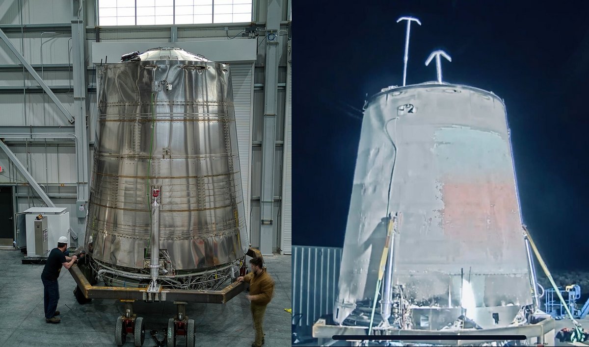 Le tout premier prototype a souffert lors des tests cryotechniques. Mais il a rempli son rôle ! Crédits Stoke Space