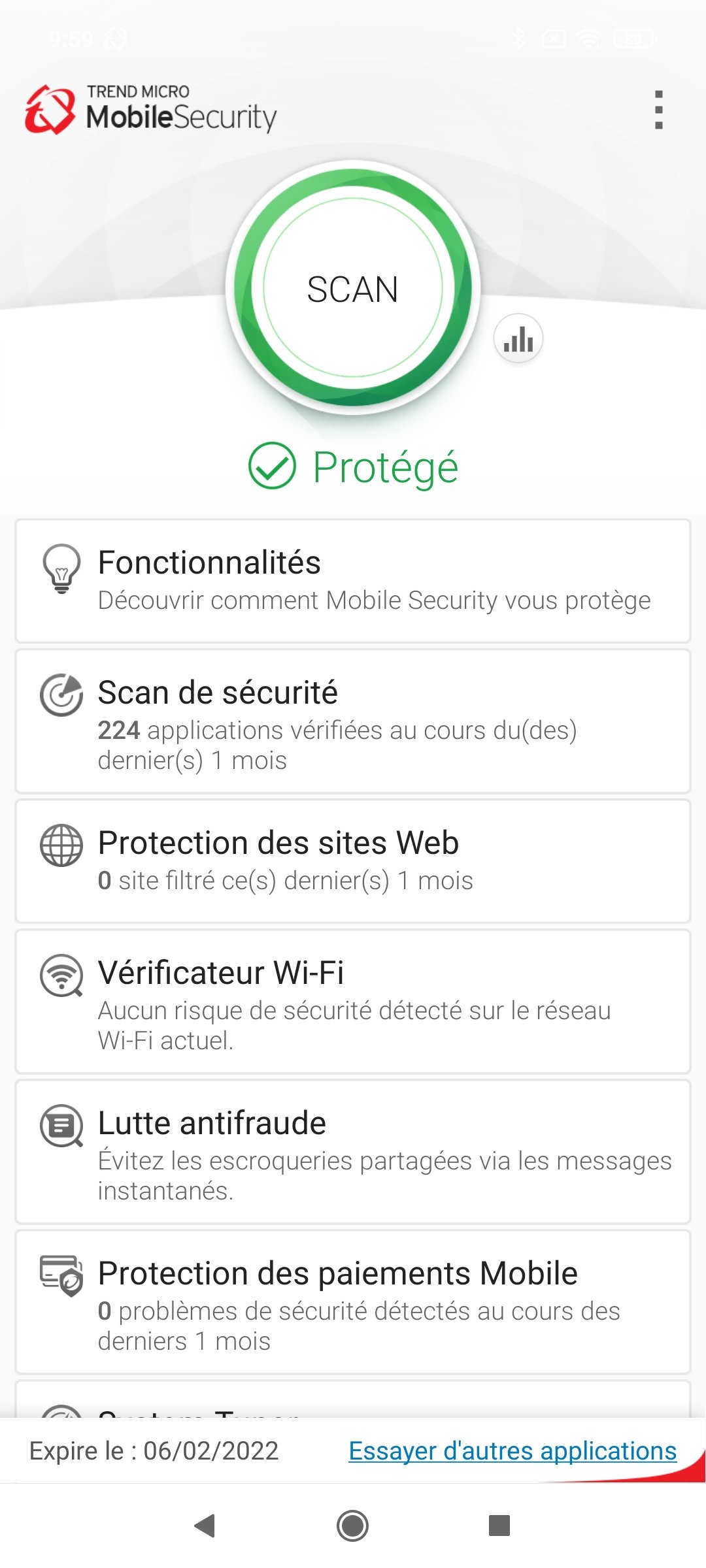 Trend Micro Mobile Security - Scan