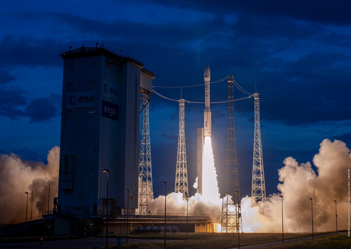 Le décollage de la campagne VV-20. Il en reste encore deux avant de boucler l'année en Guyane... Crédits : ESA/CNES/Arianespace/CSG/S. Martin