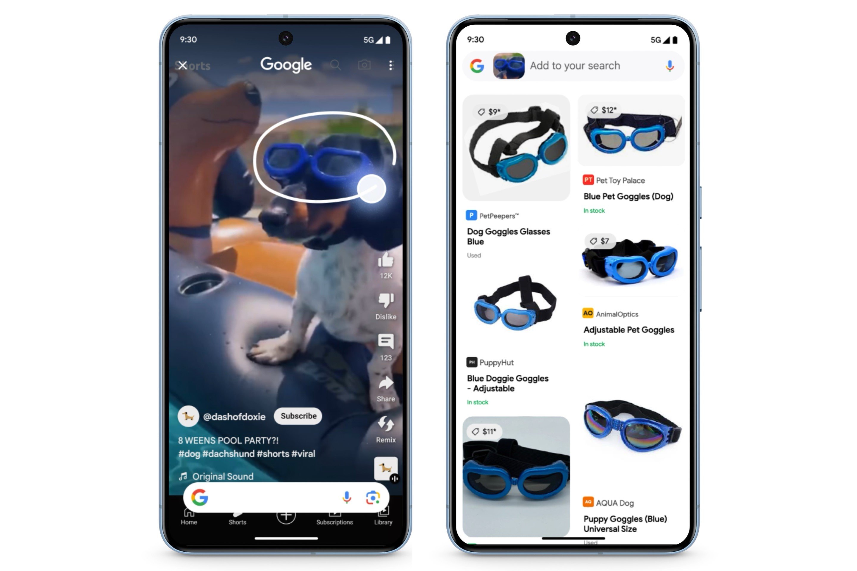 La nouvelle fonctionnalité "Entourer pour chercher" de Google  © Google