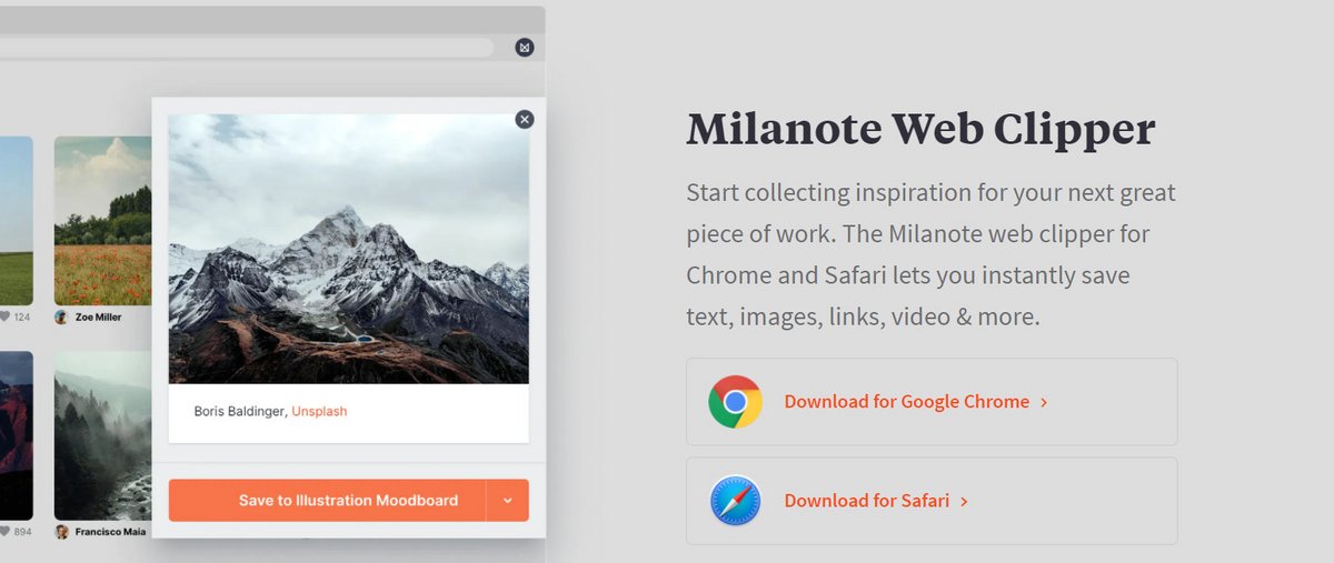 milanote web clipper