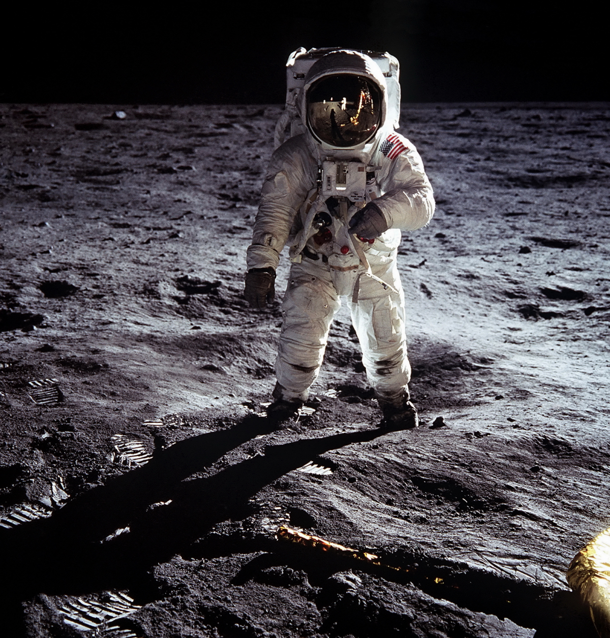 Les premiers pas sur la Lune, mission Apollo 11.