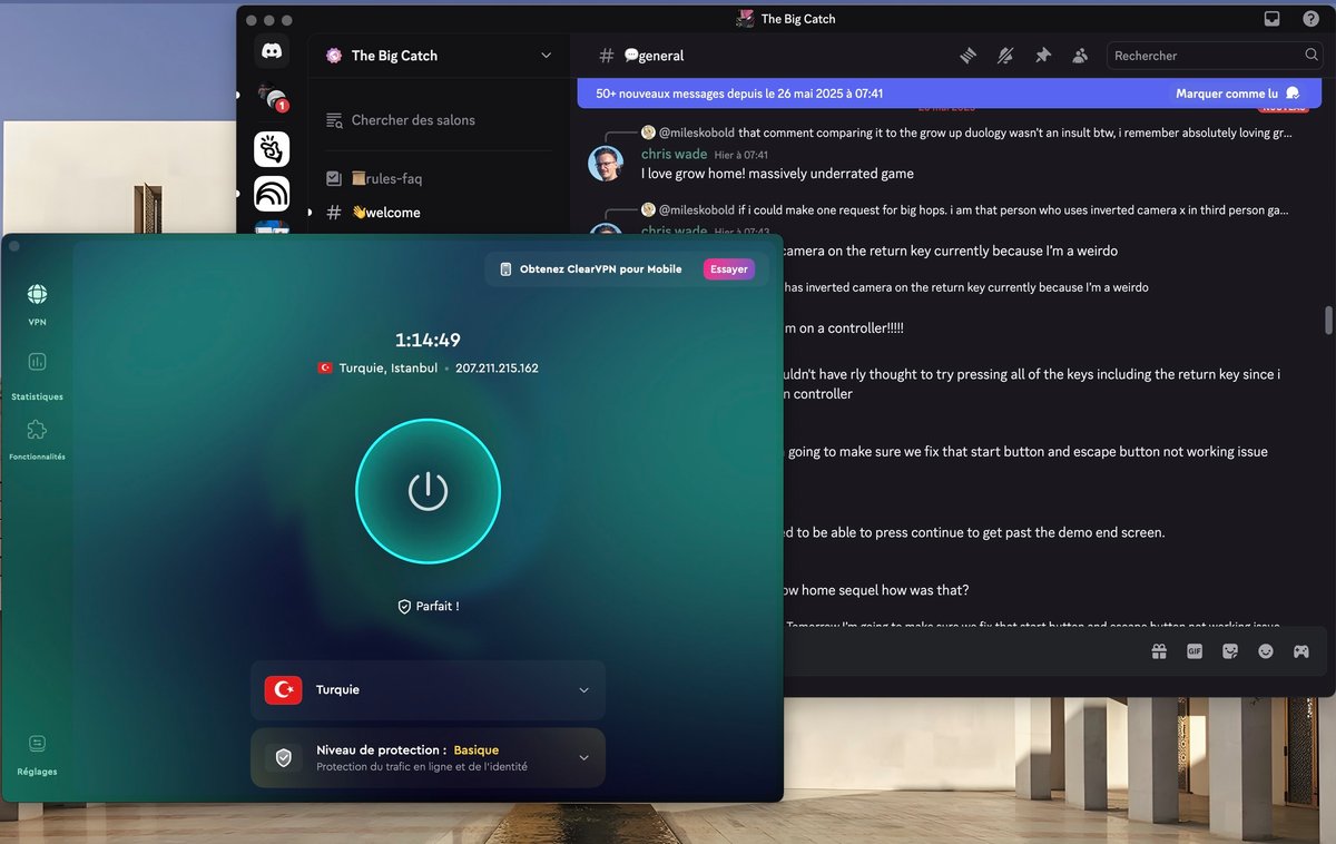 Utiliser un VPN avec Discord ne sert pas seulement à payer moins cher, cela renforce également la sécurité et la liberté d’accès. © Clubic