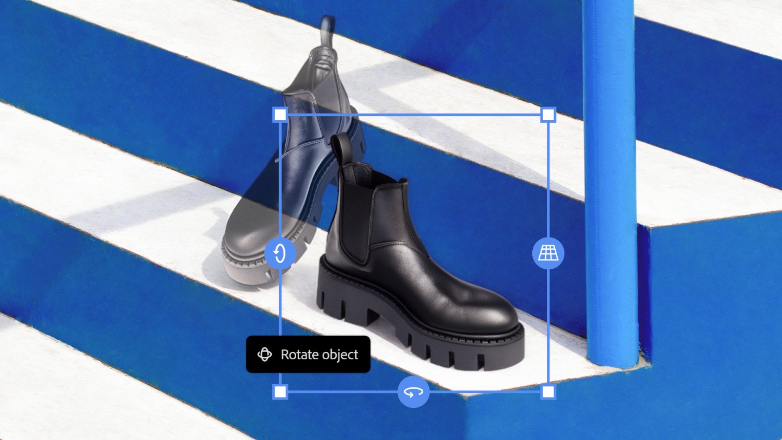 Photoshop sait maintenant faire pivoter et incliner des objets en leur donnant un effet de profondeur.  ©Adobe