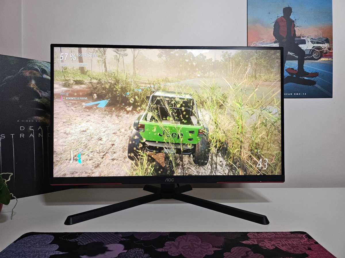 Forza Horizon 5 sur l'écran AOC Q27G3XMN © Matthieu Legouge pour Clubic