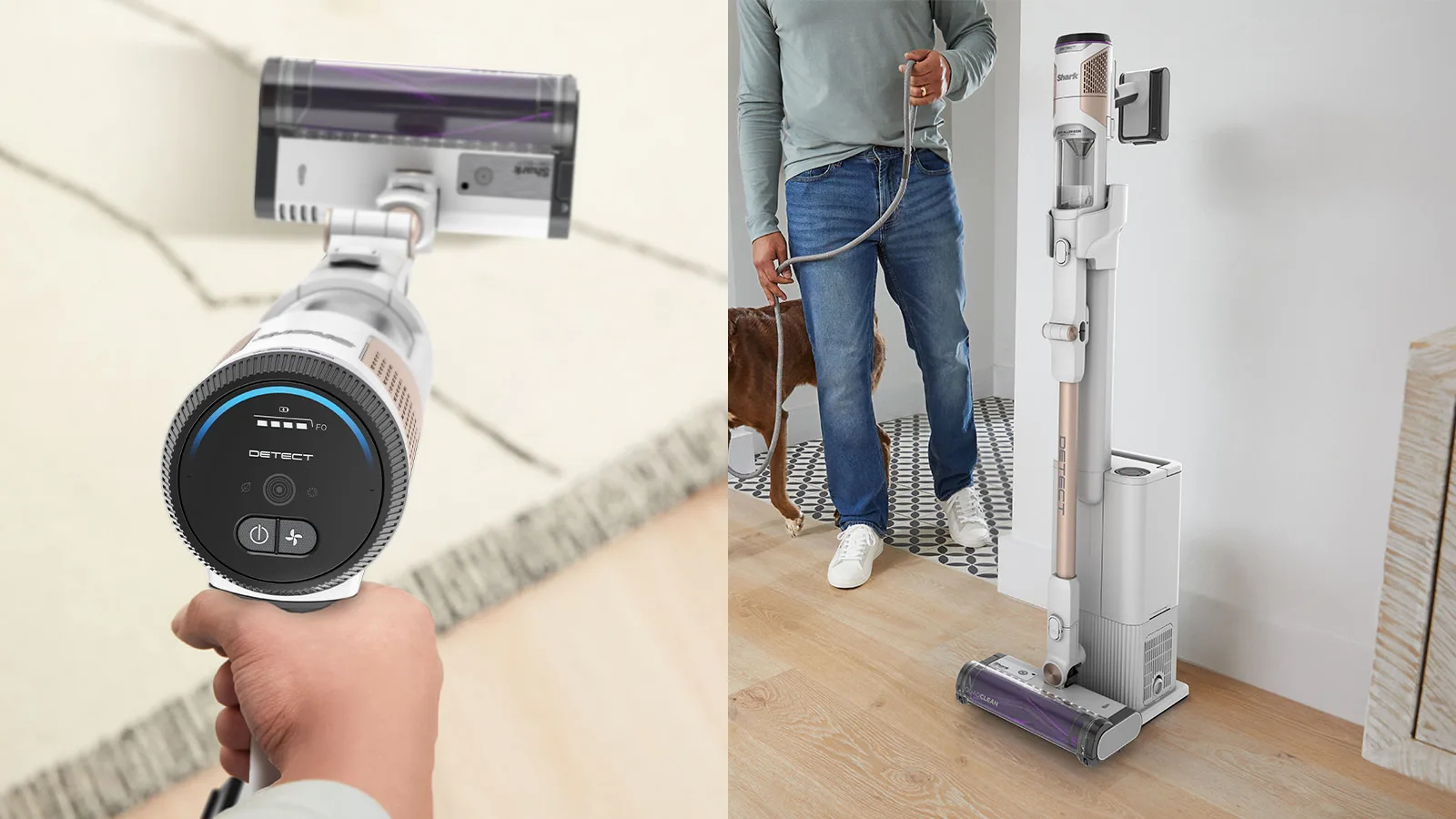 Adieu les poils d’animaux : cet aspirateur Shark en promo fait tout, tout seul © Shark