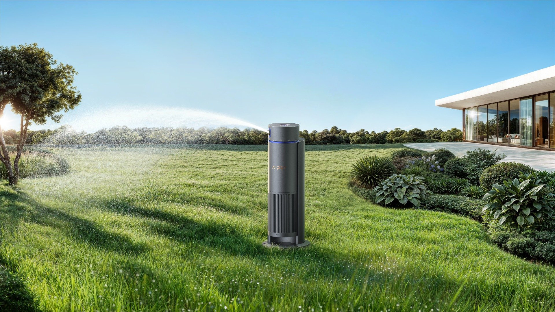 L’Aiper IrriSense 2 arrose au bon moment grâce à une gestion connectée, sans réglages constants. ©Aiper