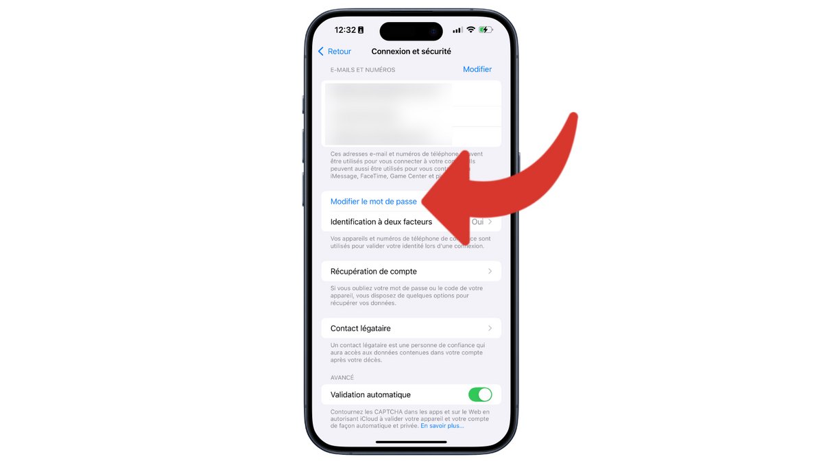 S'authentifier pour accéder à l'option de modification © Clubic.com