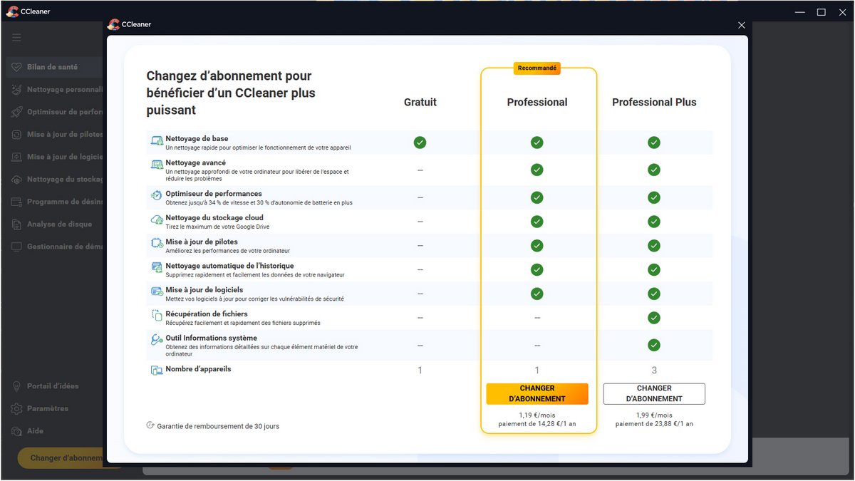 CCleaner se décline en version gratuite et en éditions payantes plus complètes - © Piriform