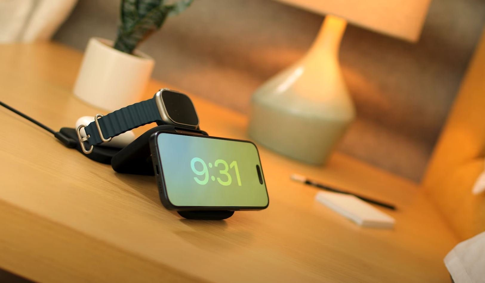 La station de charge BoostCharge Pro 3-in-1. ©Belkin