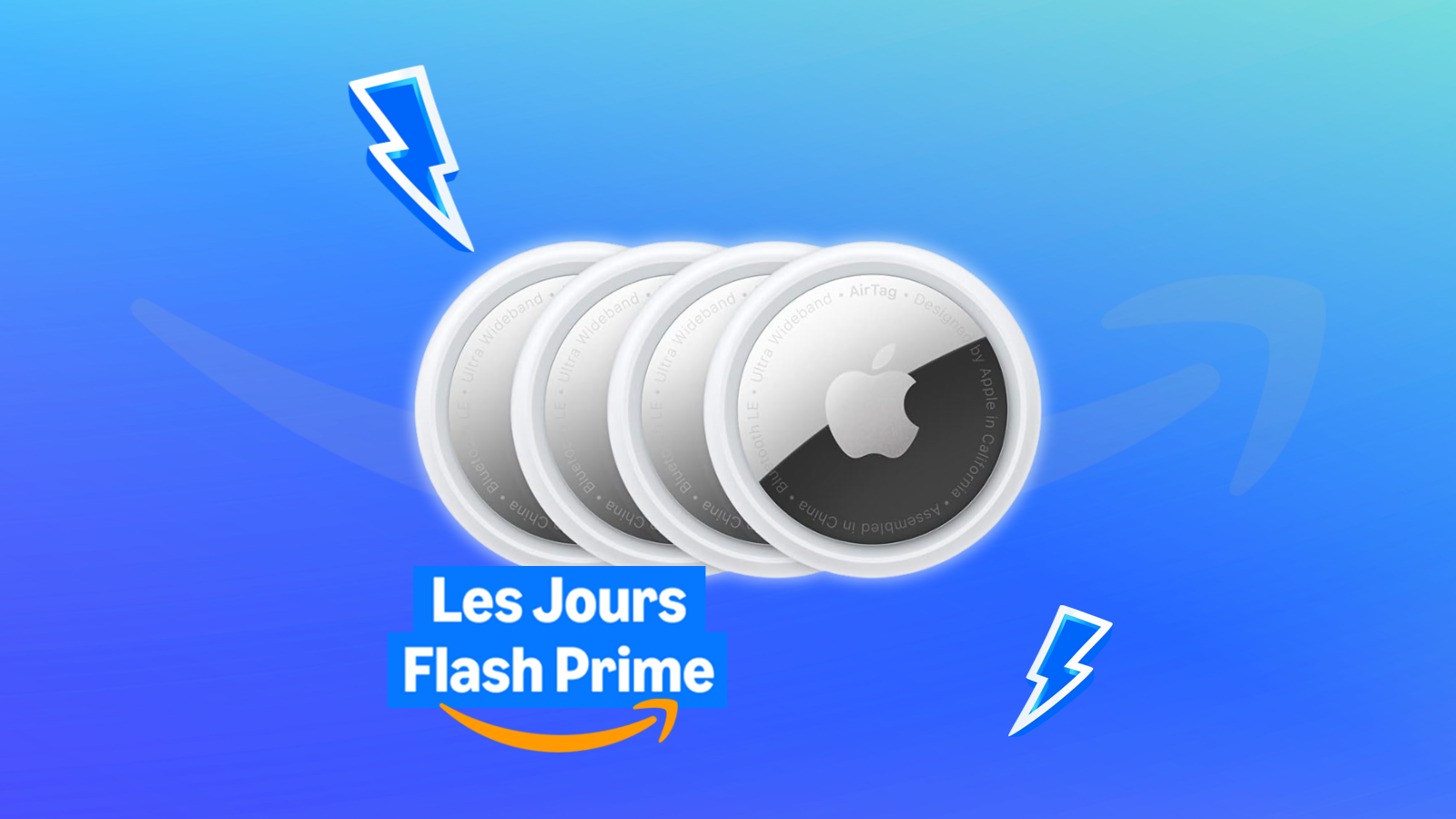 Localisez vos objets à prix mini : le pack Apple AirTags passe à 89 € pour le Prime Day © clubic