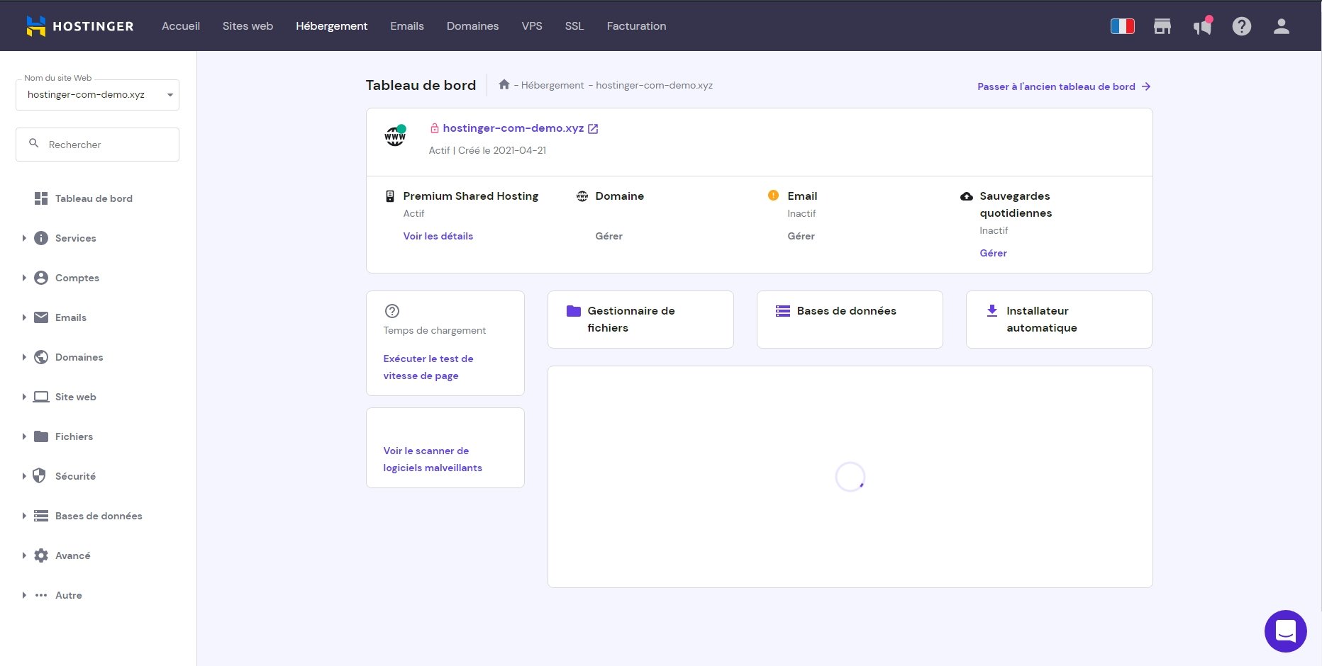 Hostinger hPanel