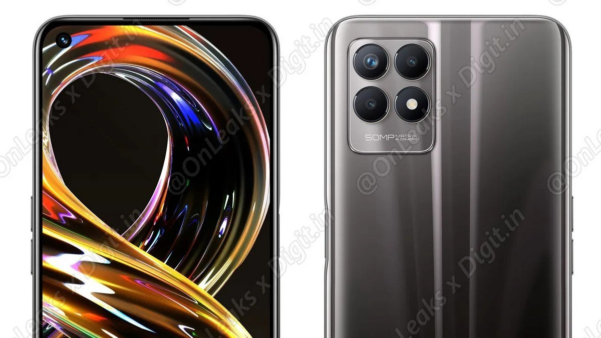 Rendu du realme 8i © OnLeaks/Digit.in