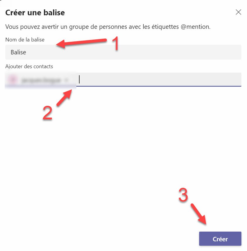 Microsoft Teams Balises