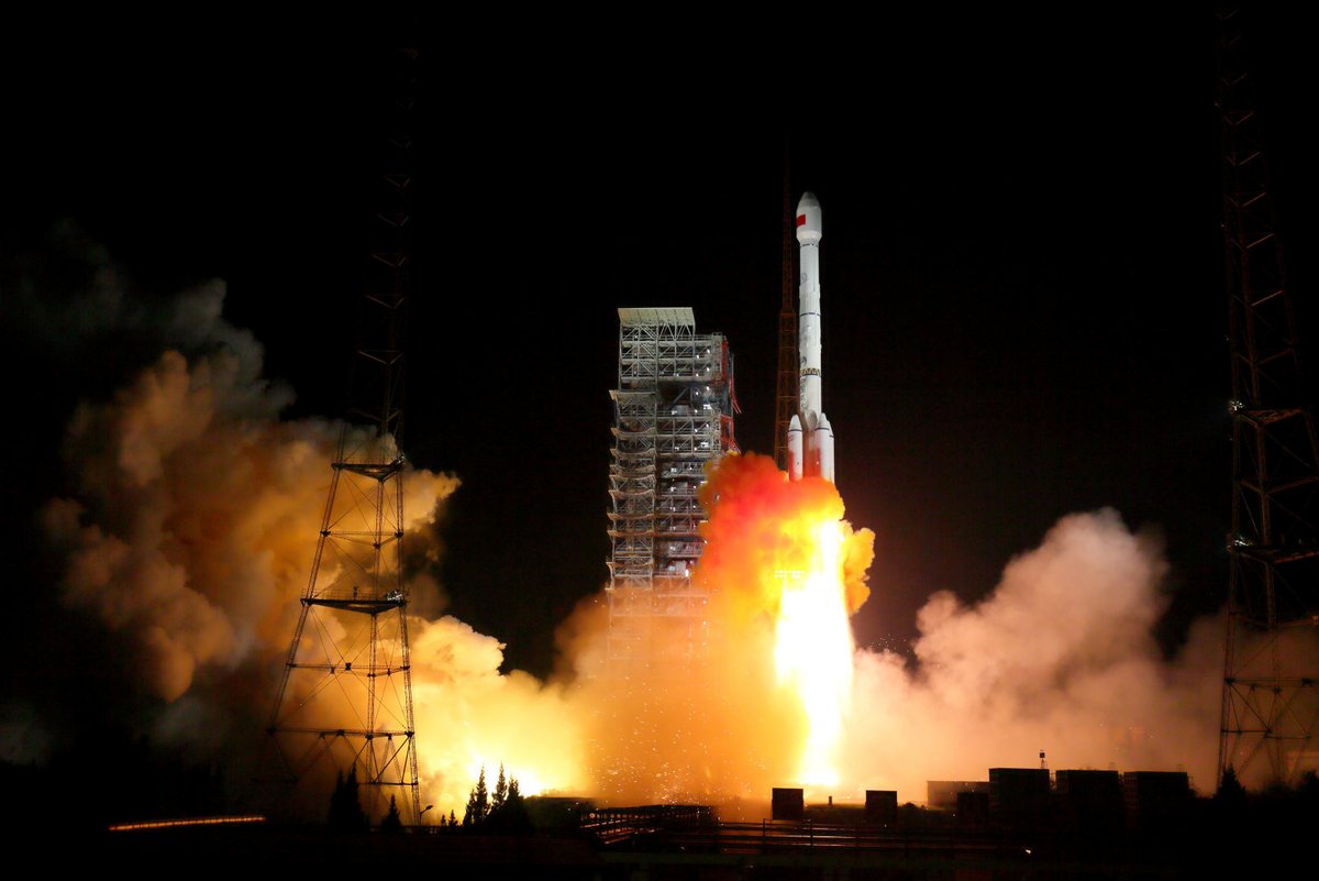 Un autre lancement de CZ-3b depuis le site de Xichang. Crédits : Xinhua