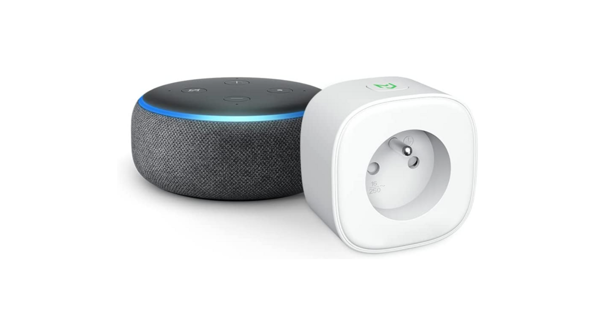 L'assistant vocal Amazon Echo Dot 3 et le Smart Plug Meross