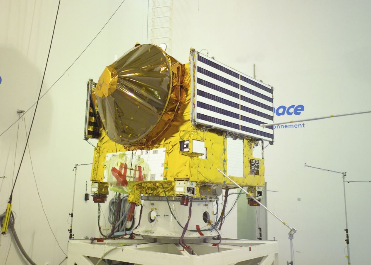 Venus Express le jour de son départ pour la Russie.Crédits ESA