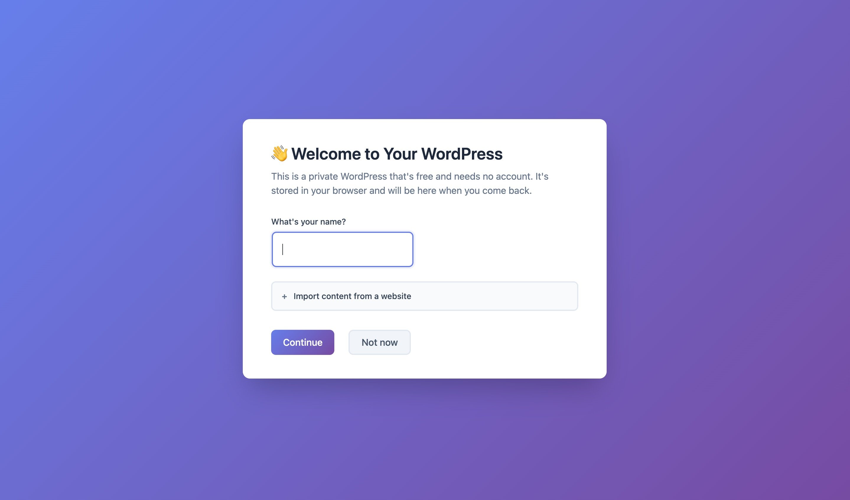 my.WordPress.net, une nouvelle plateforme de publication privée. ©WordPress