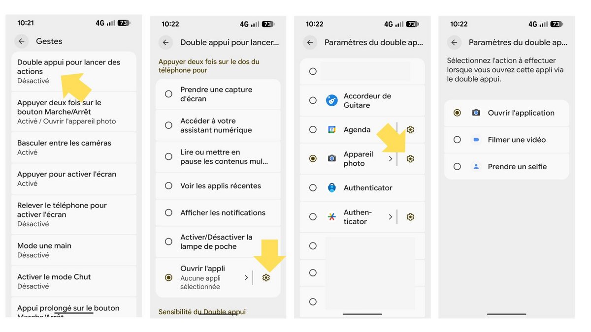 Activez le double appui. ©Google