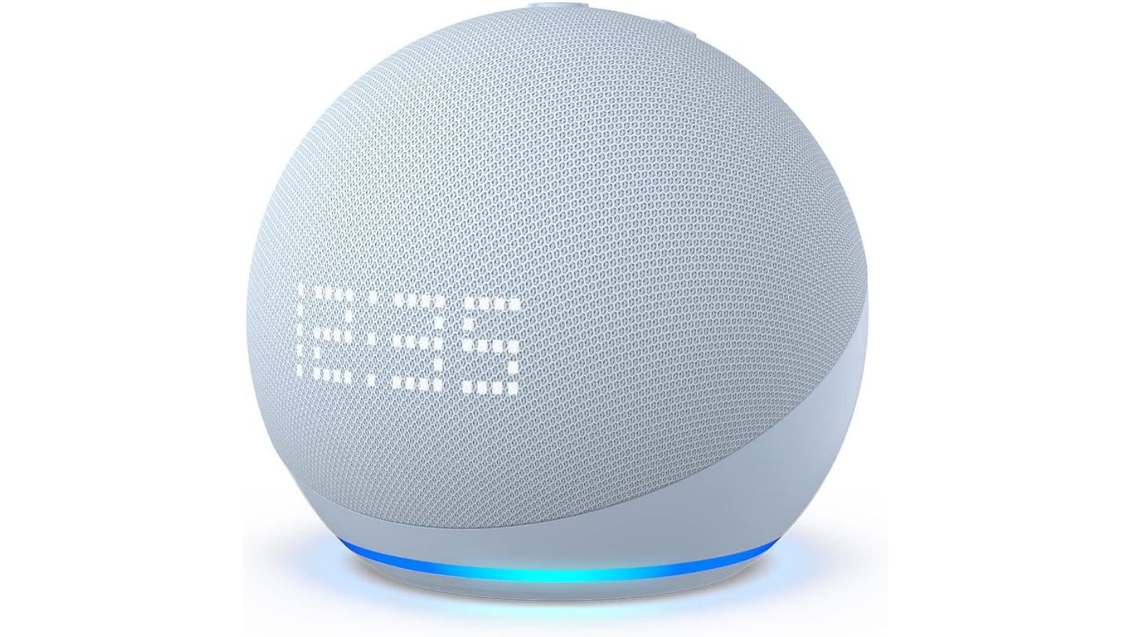 L'enceinte connectée Echo Dot avec horloge en façade