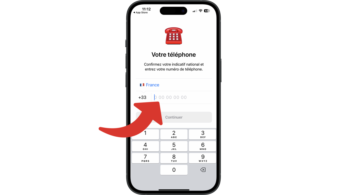 Saisir votre numéro pour créer votre compte Telegram © Clubic