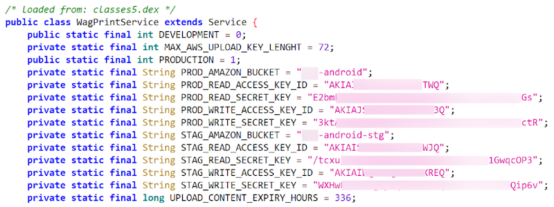 Les identifiants d'accès aux infrastructures cloud et les clés d'accès en lecture ou en écriture sont codées en dur dans le code source d'une dizaine d'applications mobiles très populaires © Symantec