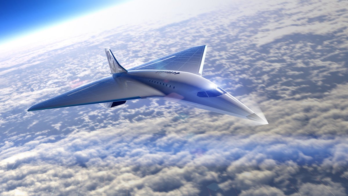 Vue d'artiste du projet d'avion supersonique capable de voler à Mach 3. Crédits Virgin Galactic