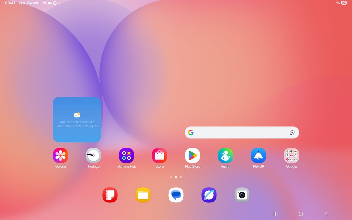 La suite Google est présente par défaut, on retrouve vite ses petits ©Mathieu Grumiaux pour Clubic