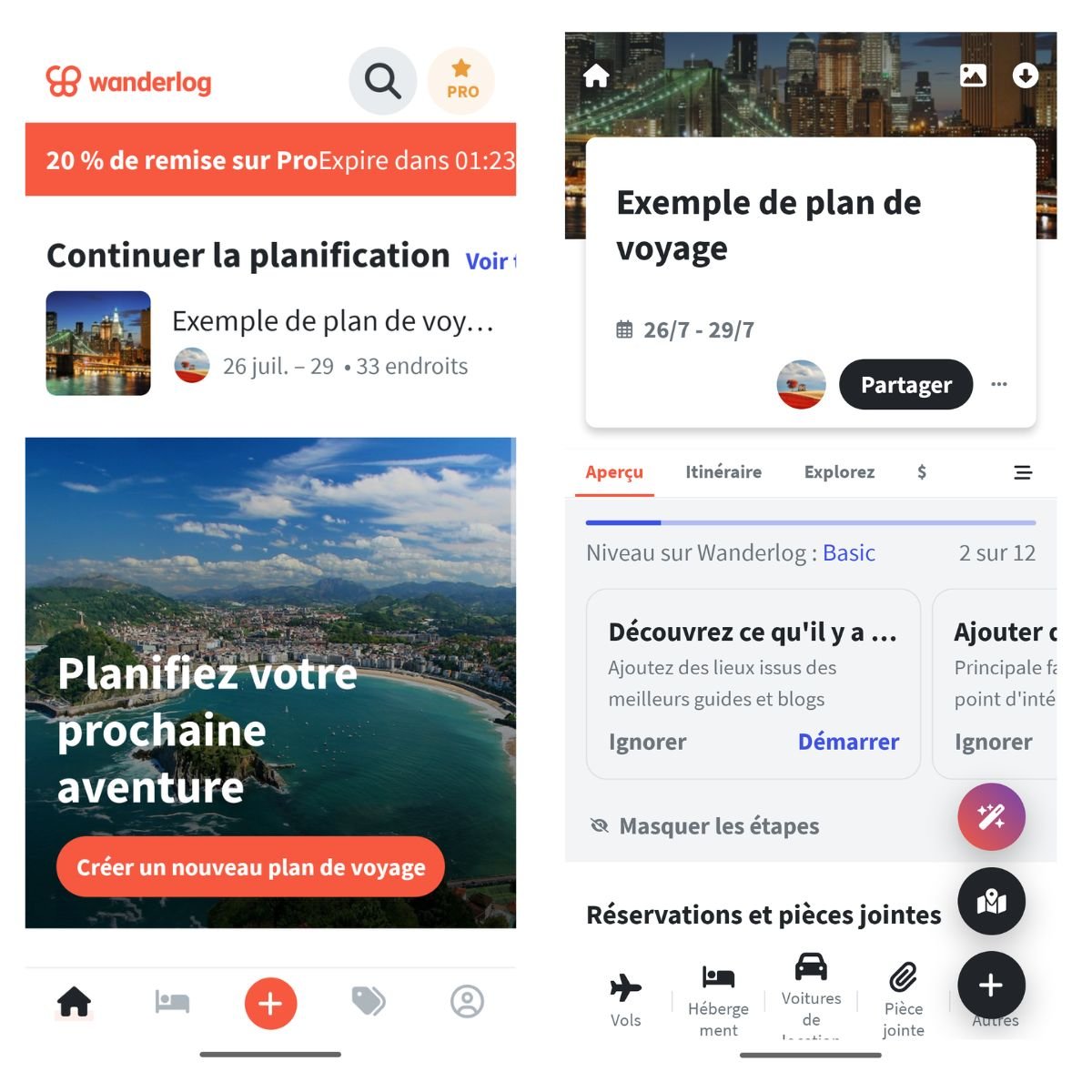 Planifiez vos voyages et partagez-les avec vos amis © Travelchime Inc.