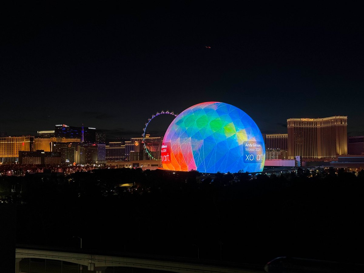 Las Vegas et sa fameuse Sphere qui a accueilli pour la première fois une keynote cette année (celle de Delta Air Lines) © Mathieu Grumiaux pour Clubic