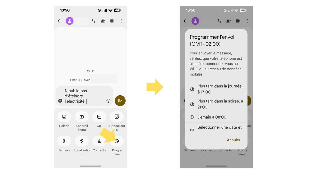 Programmez des rappels. ©Google