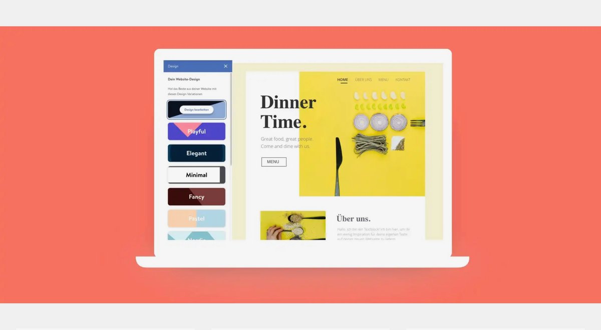 Un website builder simple à utiliser. ©Jimdo
