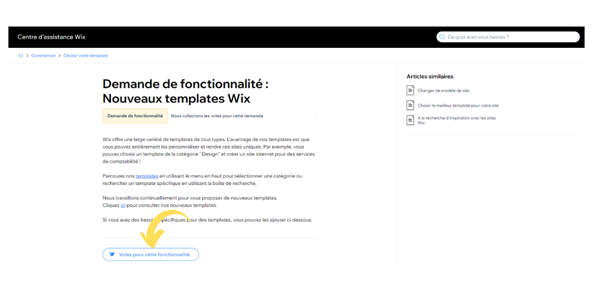 Wix fonctions
