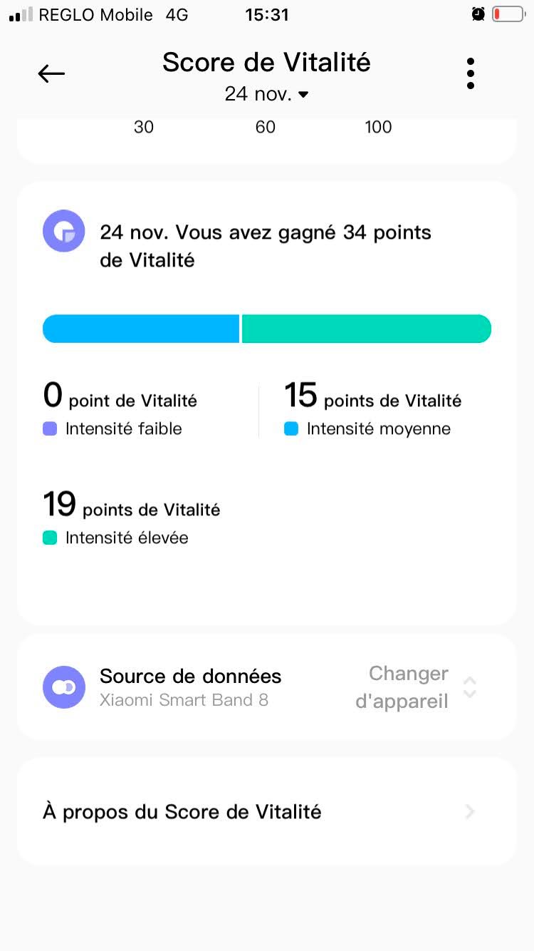 Xiaomi Smart Band 8 - Vitalité 2