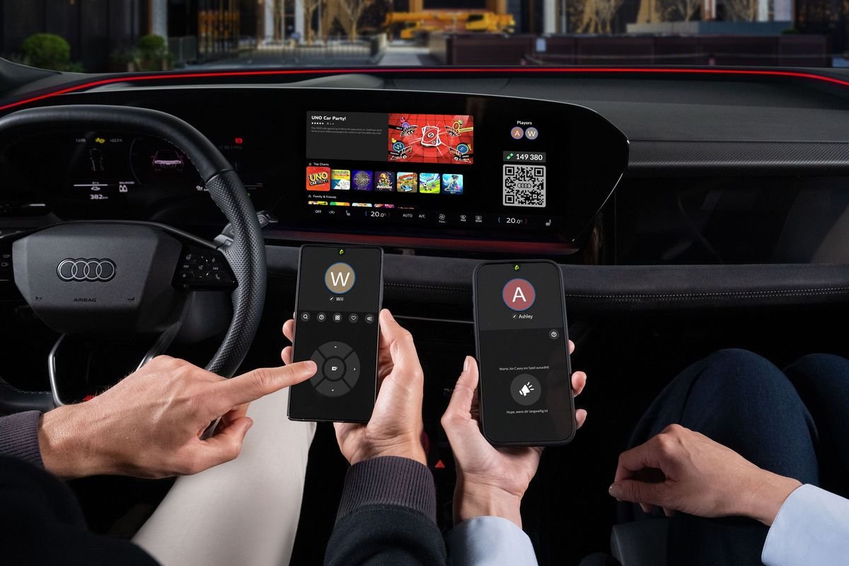 La gamme comprend des jeux comme Uno, Qui Veut Gagner des Millions ou encore Pictionnary. ©Audi