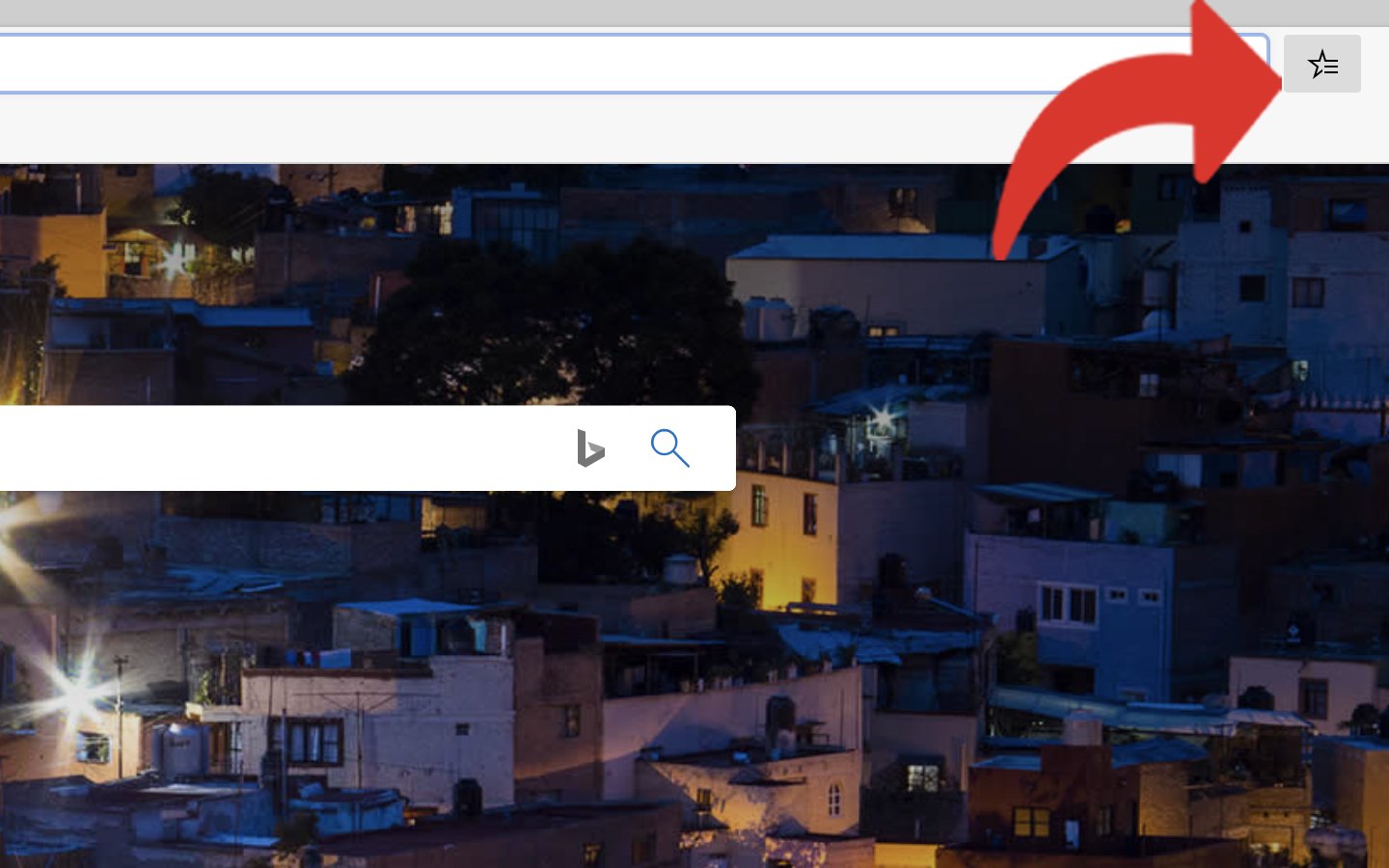 Afficher favoris Edge