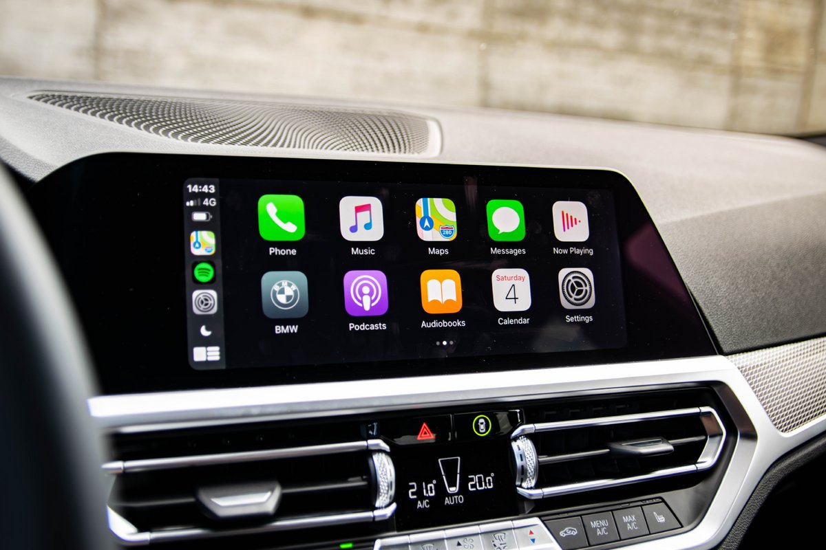 L'interface d'Apple CarPlay © Gabriel Nica / Shutterstock