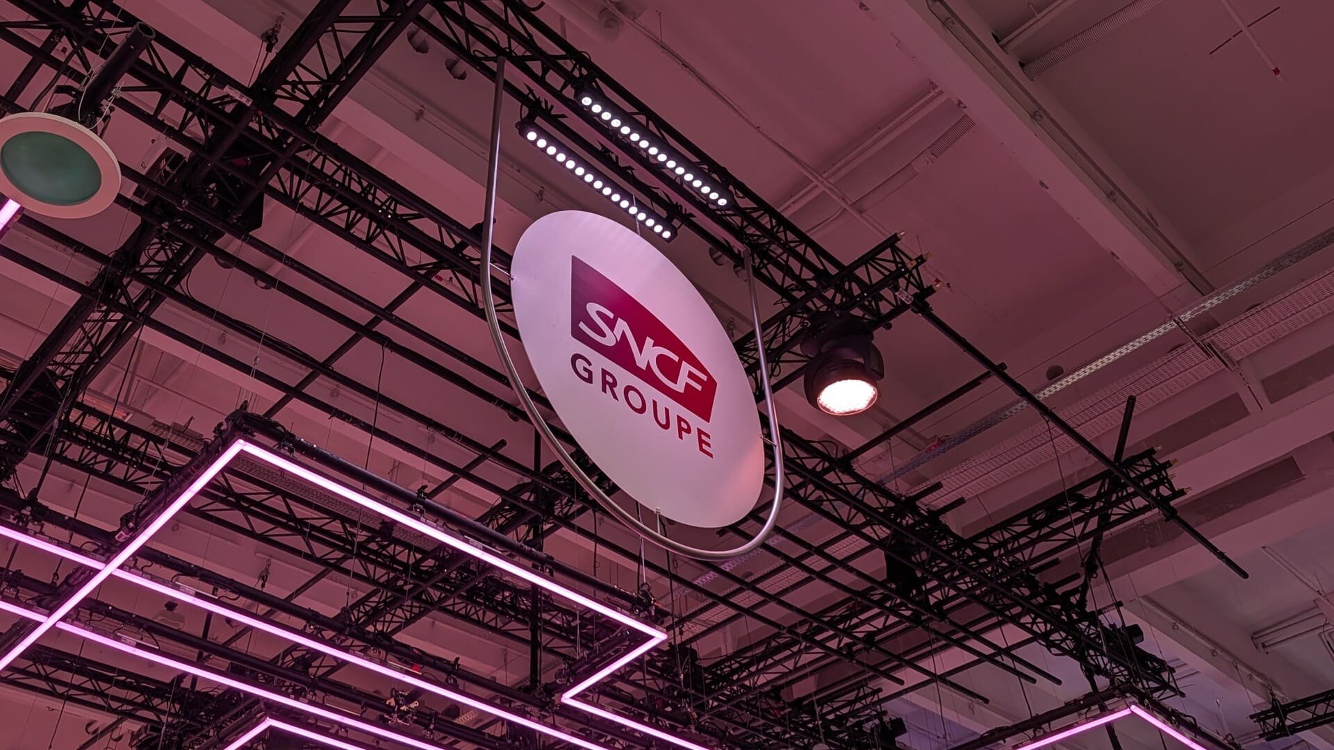 Le logo Groupe SNCF à VivaTech cette année. © Alexandre Boero / Clubic