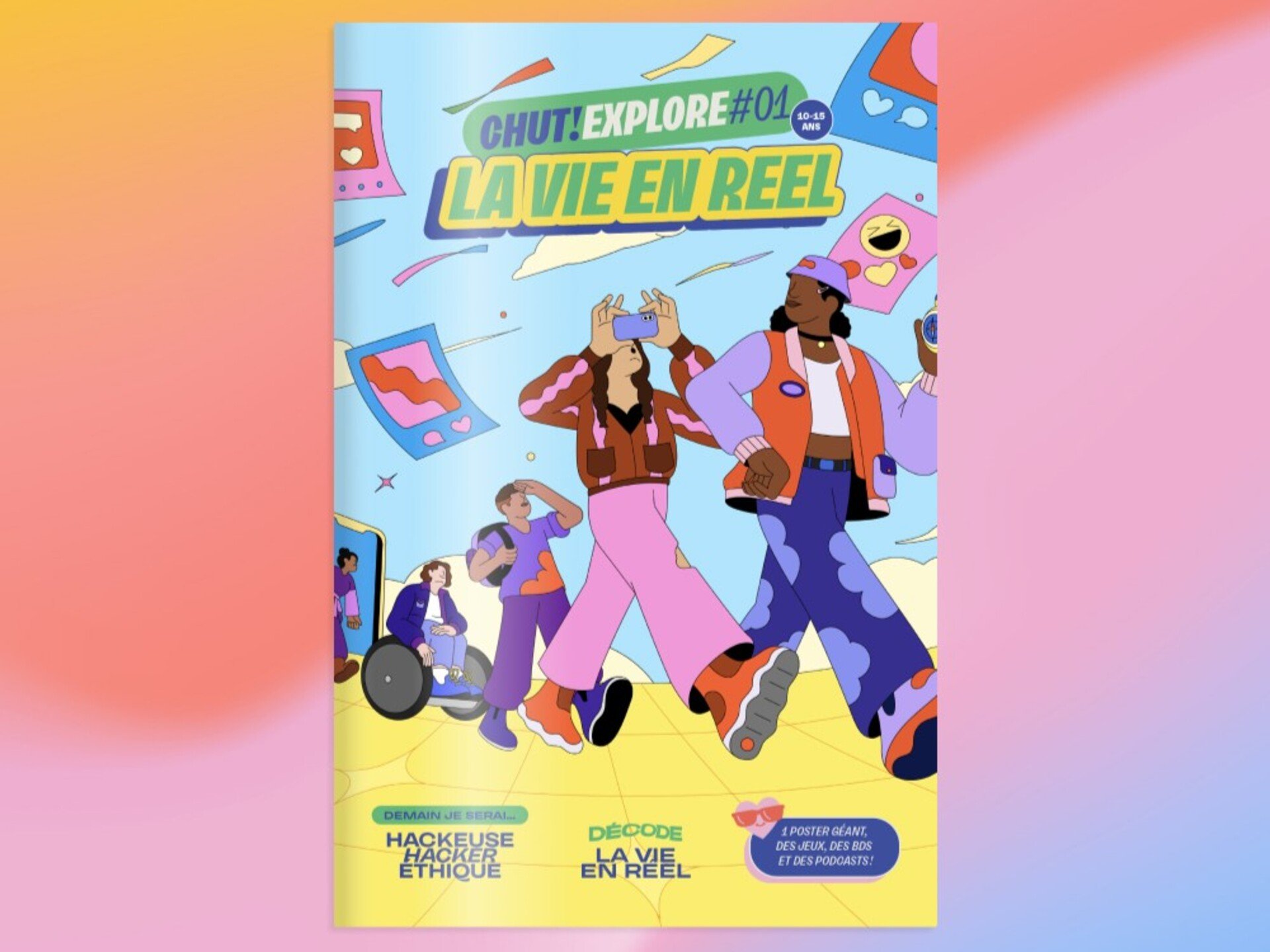 La couverture du premier numéro de Chut! Explore © Chut! Magazine