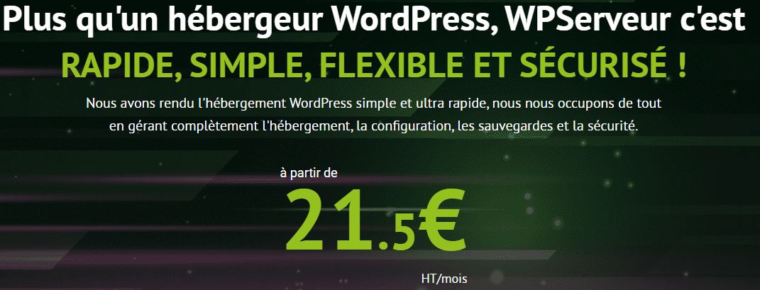 WP Serveur - la référence dans l'hébergement WordPress