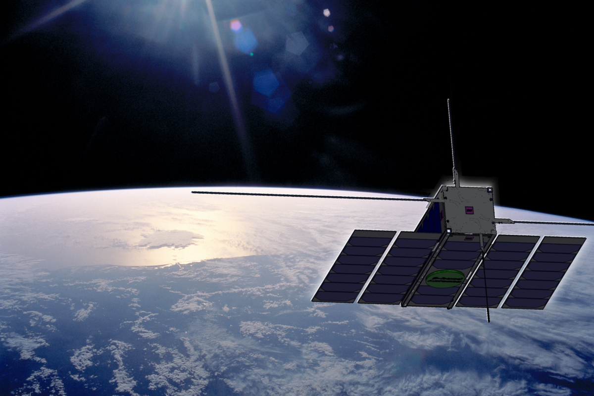 Impression d'artiste du satellite OPS-SAT © ESA