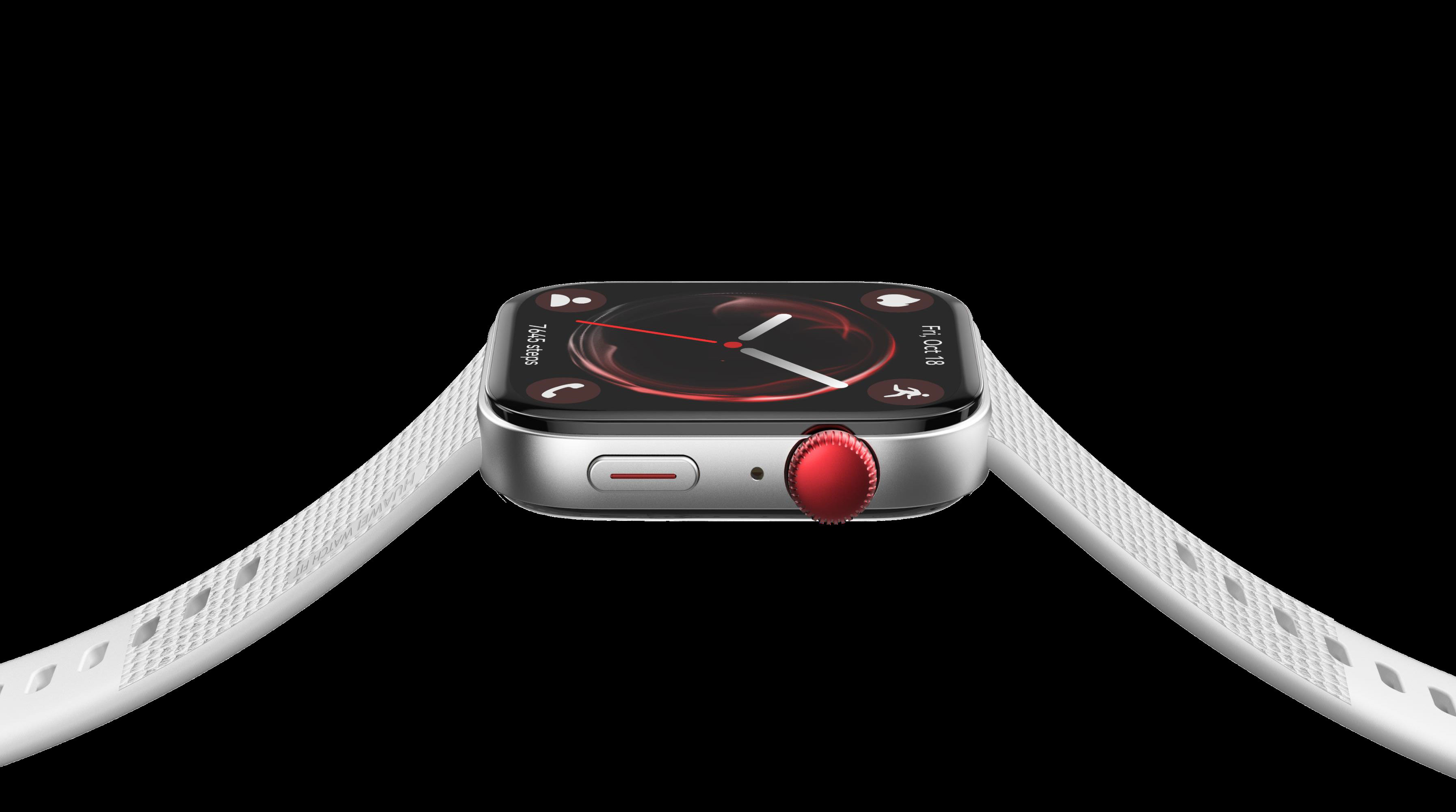 La couronne colorée offre une touche de style à la Watch Fit 3. © Huawei 