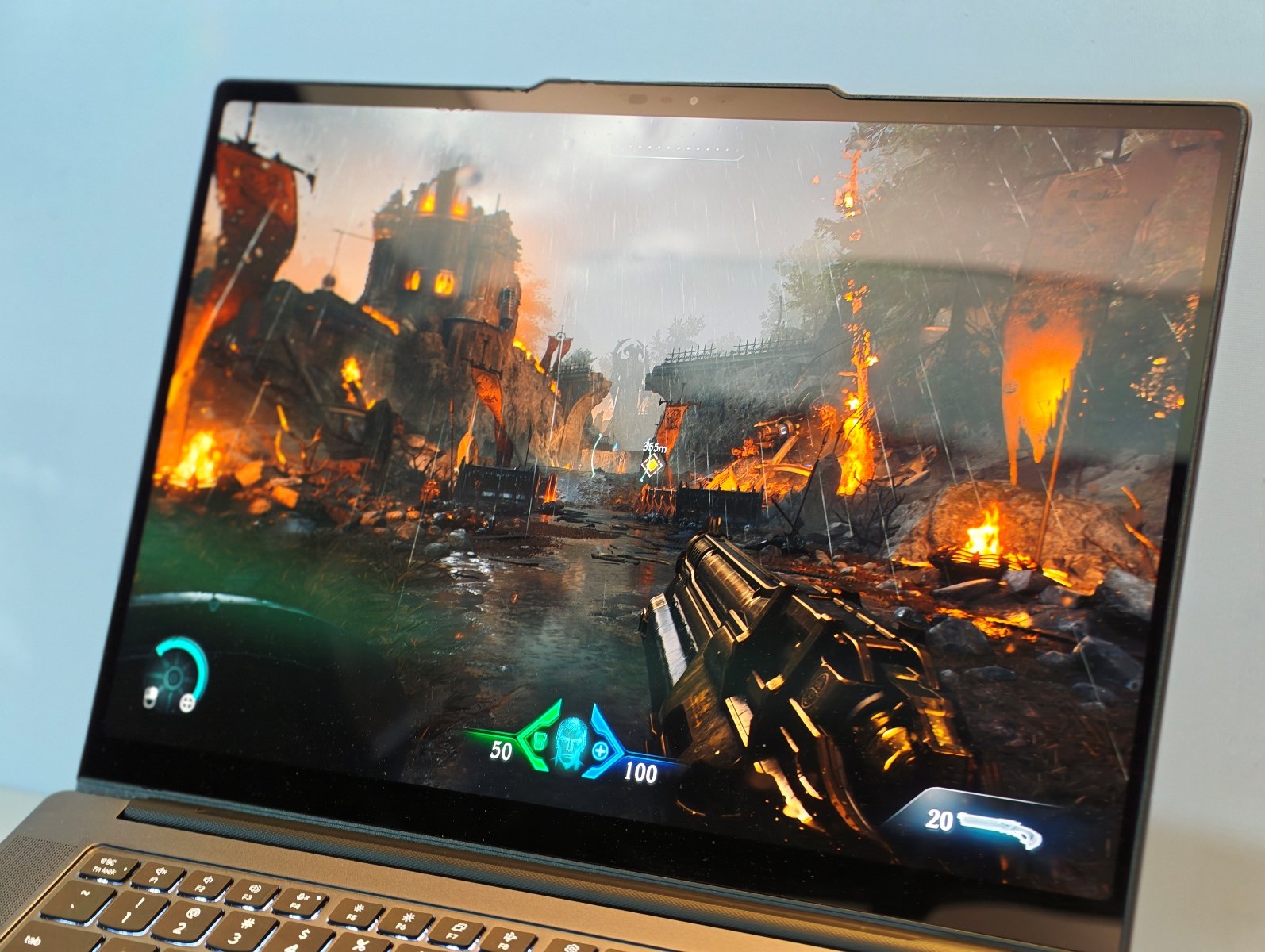 Doom: The Dark Age en path tracing + DLSS. © Colin Golberg