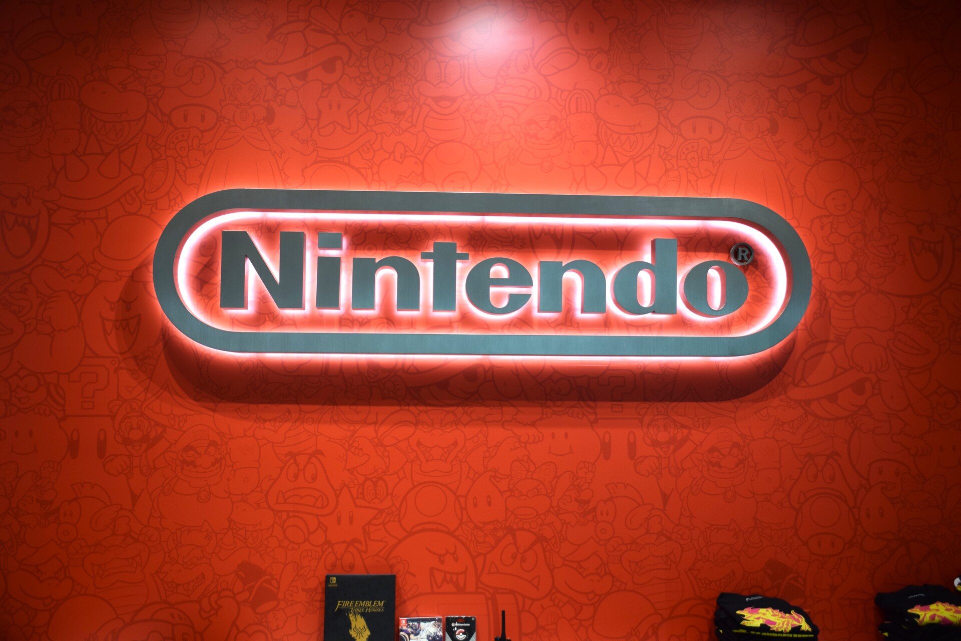 Logo Nintendo, ici dans la boutique située à New-York © Alexandre Boero pour Clubic