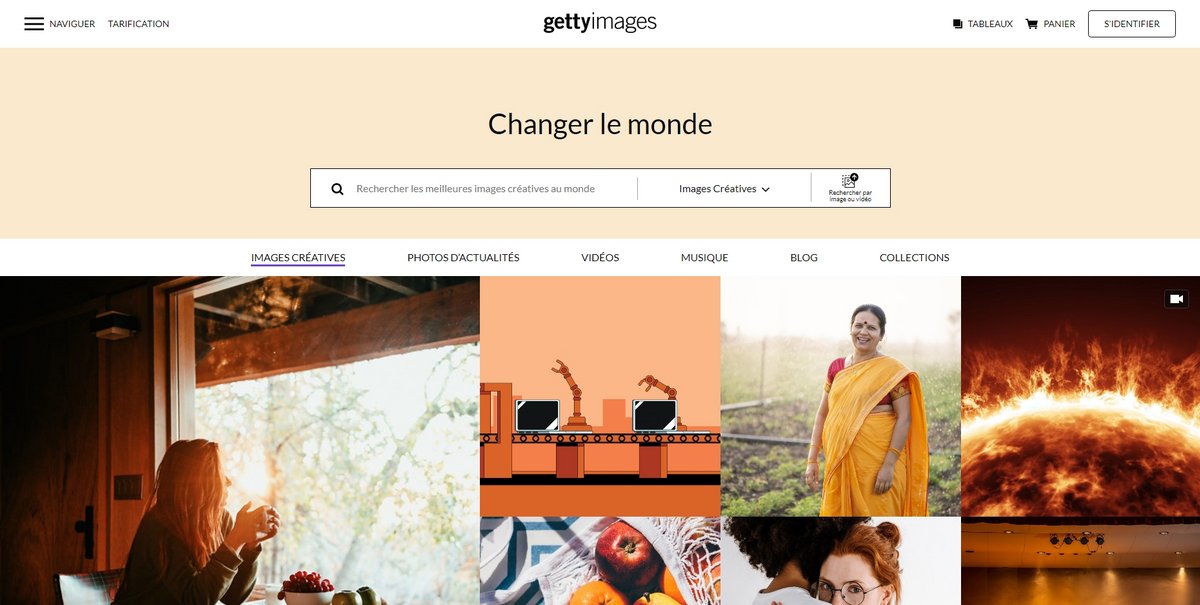 Getty Images accueil