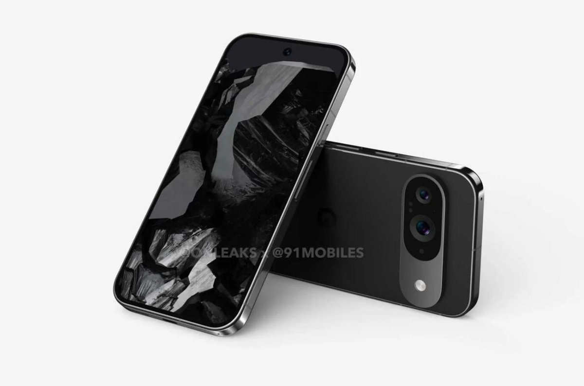 La gamme Pixel 9 intégrerait un smartphone "de base", doté d'un écran de 6 pouces seulement © OnLeaks / 91mobiles