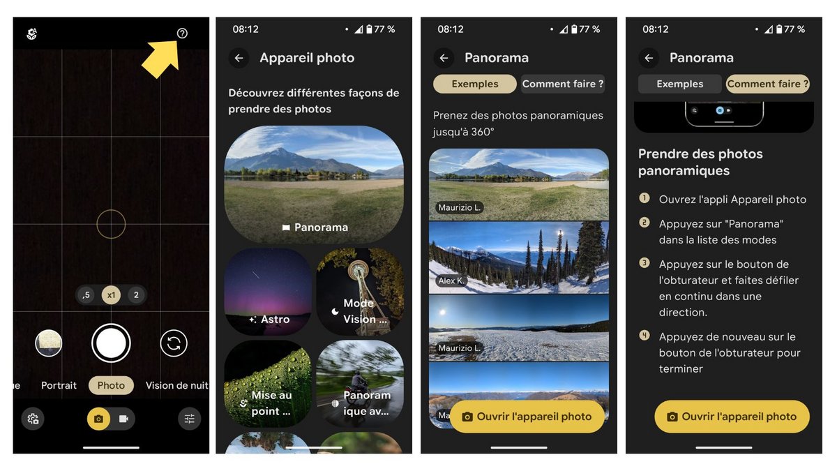 Un Hub éducatif déployé dans l'appareil photo des Pixel. ©Google