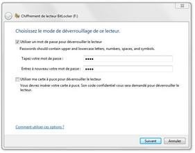 Fonctionnalité BitLocker et BitLocker To Go