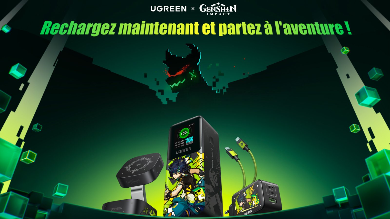 Découvrez les produits UGREEN en collaboration avec Genshin Impact ©UGREEN